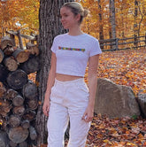 Luxury Short Sleeve Crop Tops tee
